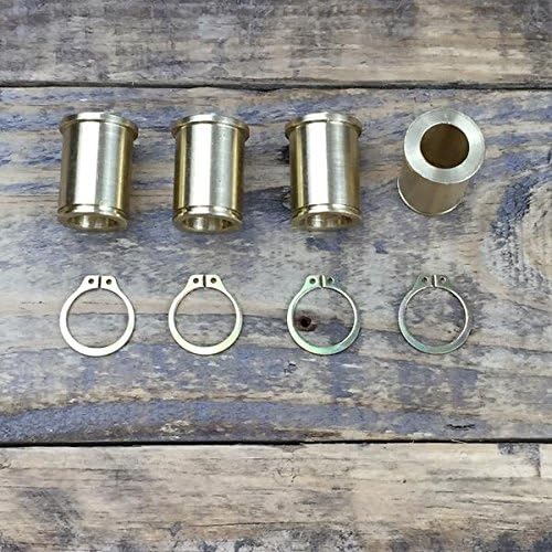 Compatible with BMW ATE Sliding | Brake Caliper Guide Bushing Set | Brass Bushings + Snap Rings | Improves Brake Feel | Made in USA