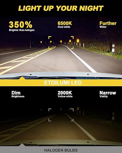 Miniatura 2 de ETOILUMI Colorado Kit de bombillas LED para faros delanteros, 9005HB3 de haz alto H11 de haz bajo, combo para Chevrolet Colorado 2015 2016 2017 2018