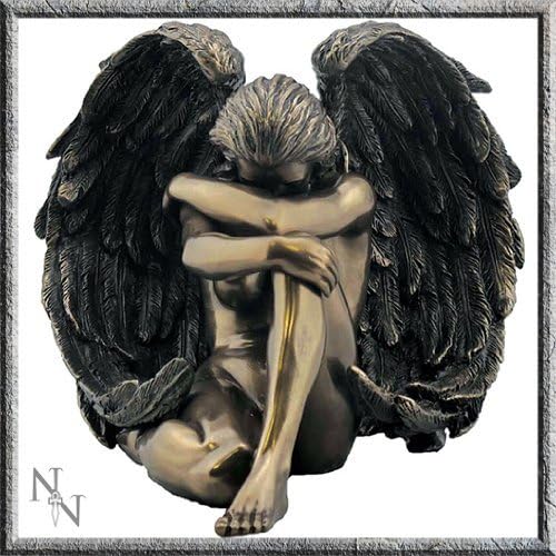 Bronze Effect Seductive Angel Female Figurine 16.5 cm