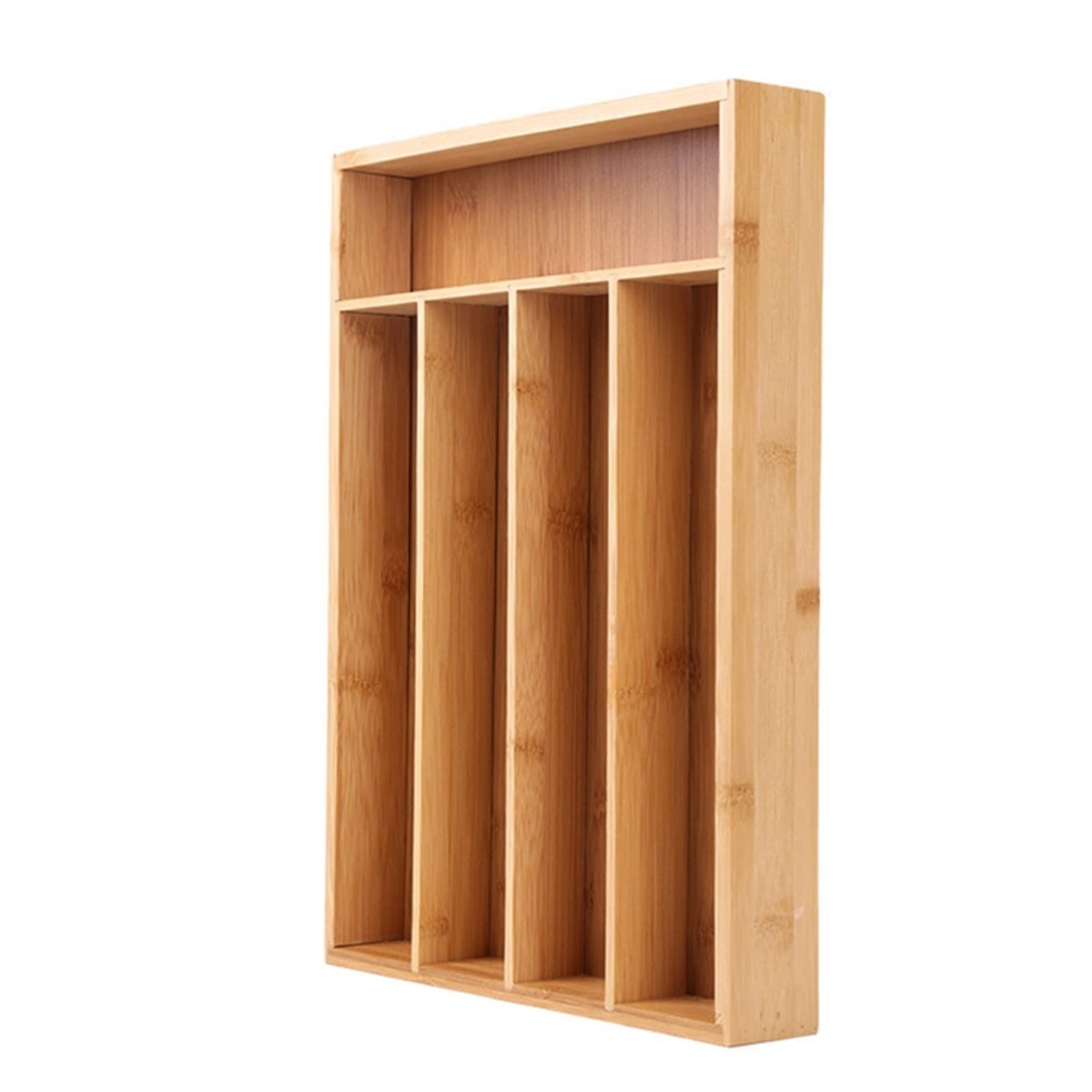 Organizer Küche Schublade Organizer Besteckkasten 5 Fächer Holz Utensilien Halter Messer Löffel Gabeln Organizer für Schrank
