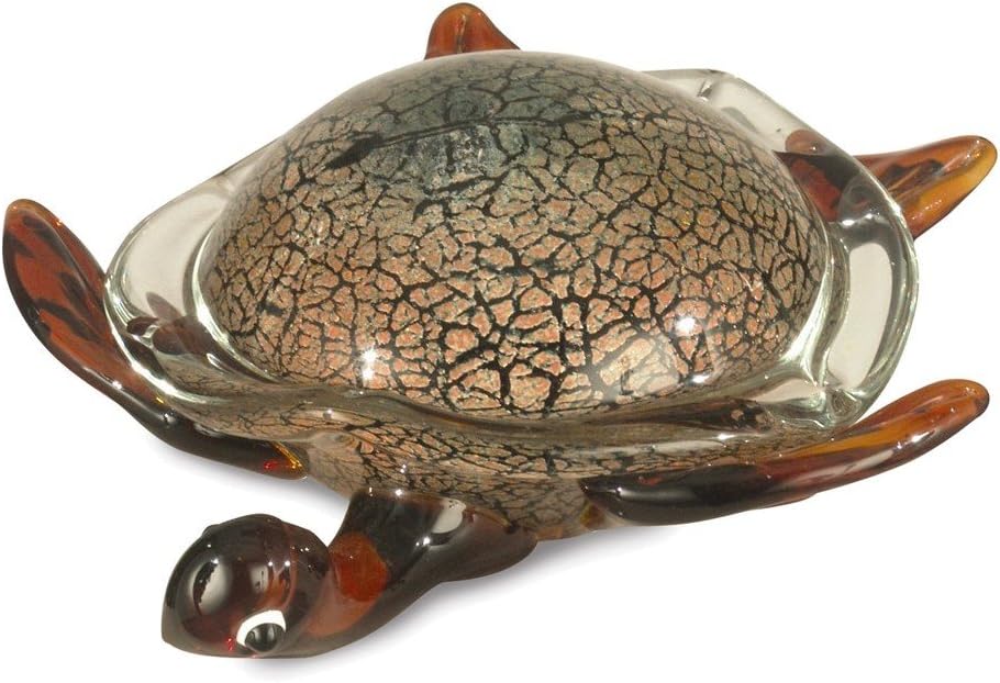 Dale Tiffany Favrile Large Sea Turtle Figurine