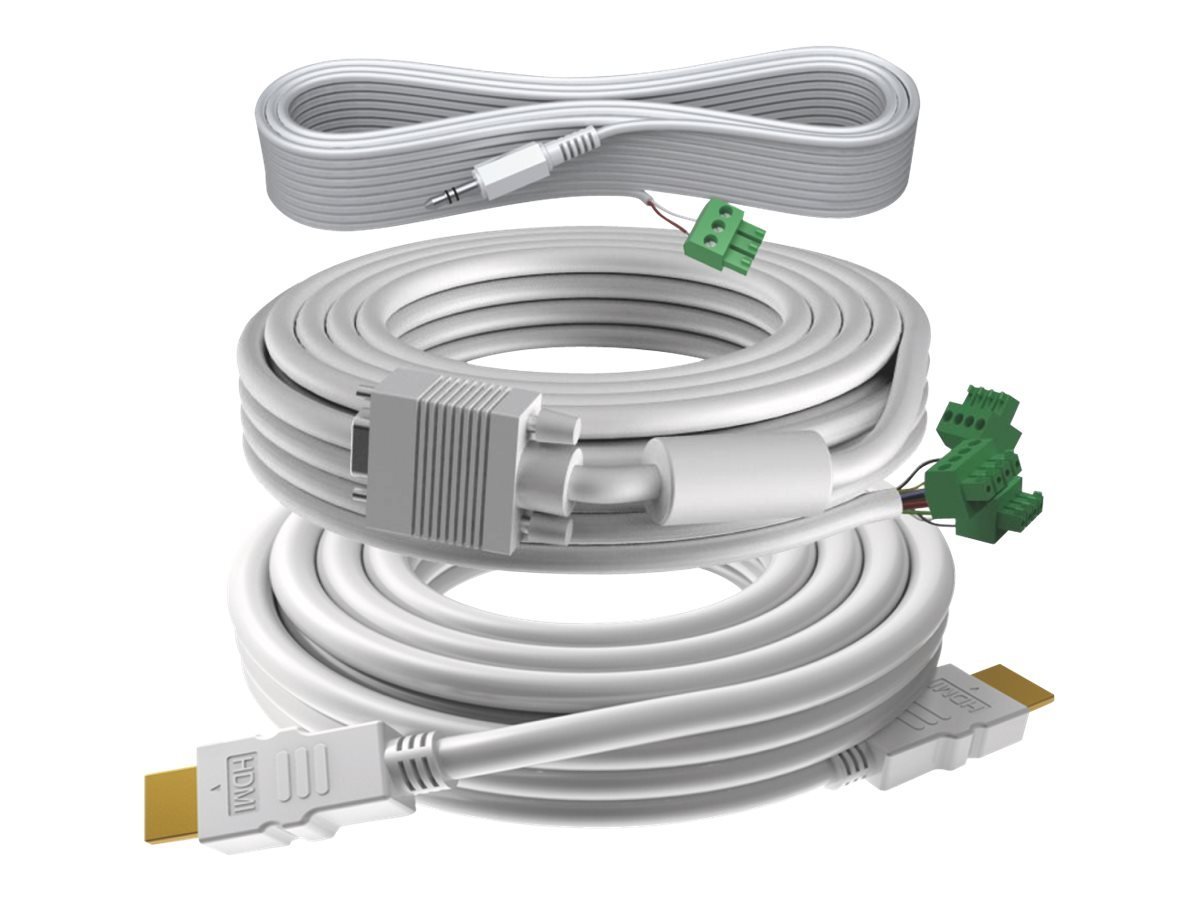 VISION TC3-PK10MCABLES cavo VGA 10 m VGA (D-Sub) Bianco - Cavi VGA (10 m, VGA (D-Sub), VGA (D-Sub), Maschio/Femmina, Argento, Bianco)