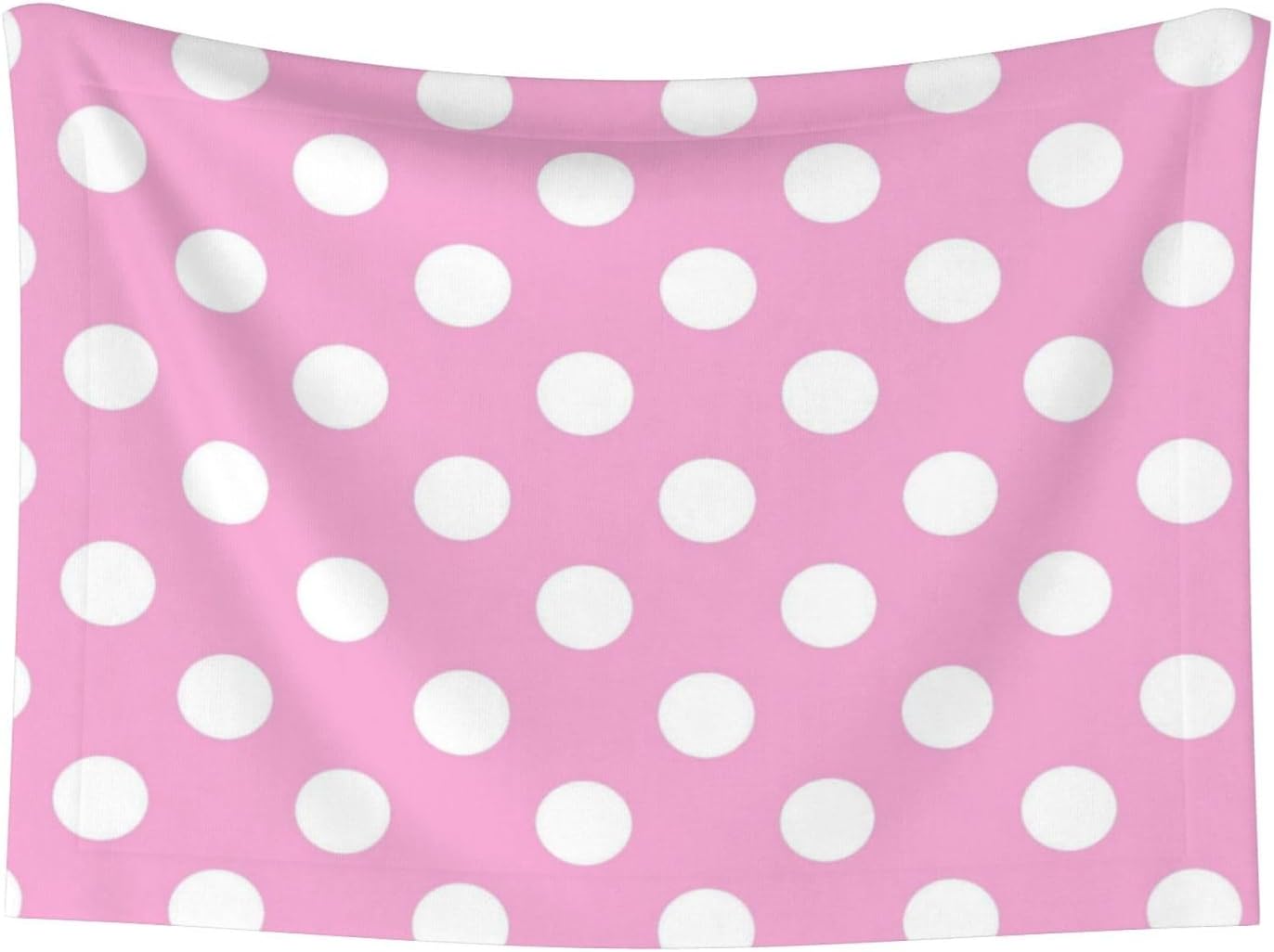 White Polka Dot Print Soft Plush Pet Blanket, Washable Dog Blanket, Cat Fleece Throw, Puppy Bed Crate Mat & Sofa Couch Protector - Large