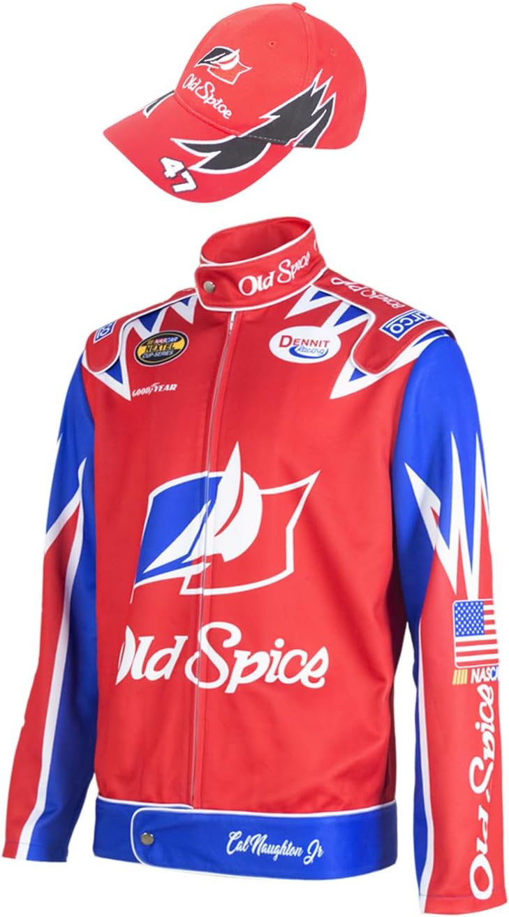 FOFODUCK Ricky Racing Costume Race Car Driver Jacket with Hat