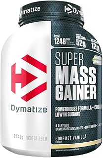 Visuel du produit : Dymatize Super Mass Gainer Gourmet Vanilla 2943g - Poudre Weight-Gainer + Glucides BCAA et Caséine