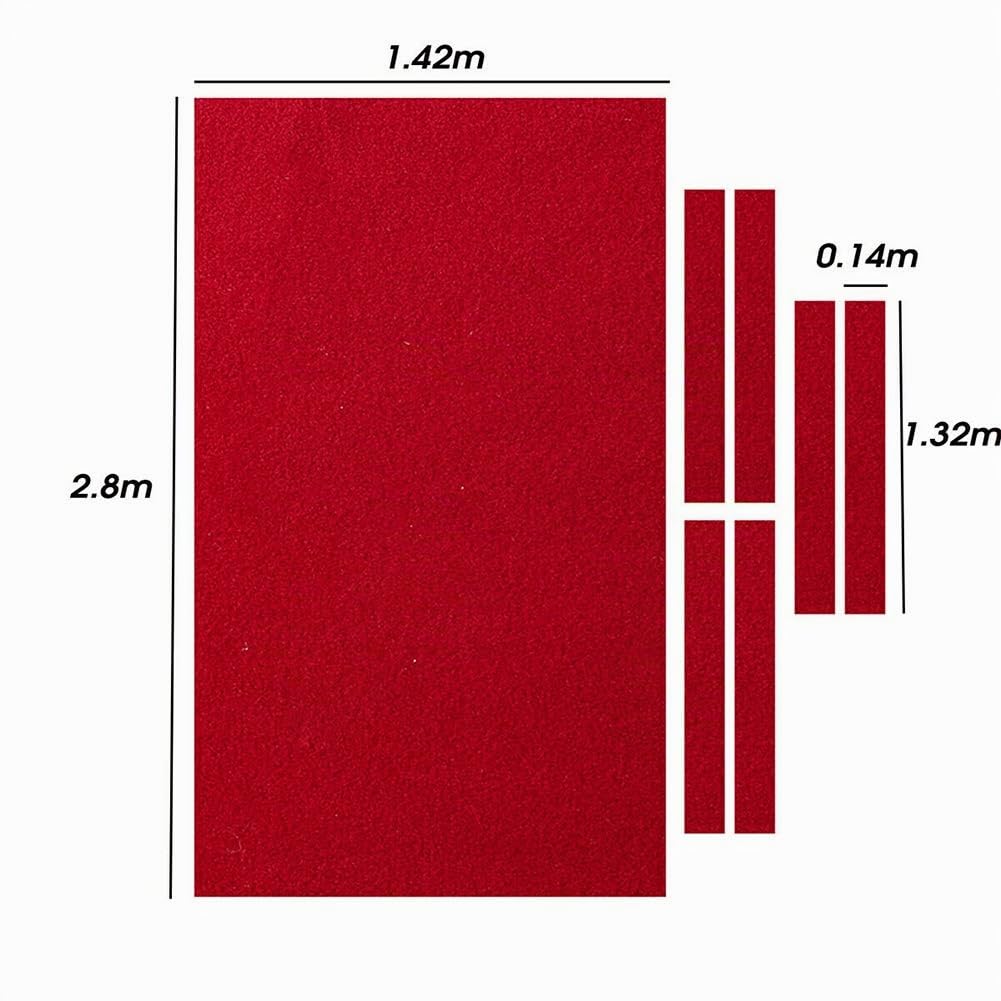 Nappe, Tapis de Table, Nappe de Billard Professionnelle, Accessoires Barre en Nylon, Solide Sport Billard Piscine de Billard Hôtel Professionnel (2.8+1M, 2.8M) Vert