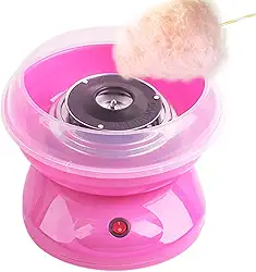 Máquina de fazer algodão doce - Máquina de algodão doce de bancada,Retro com placa à prova de respingos fác de usar mini máquina de algodão doce para uso doméstico, diy, festa, presente, Hixip