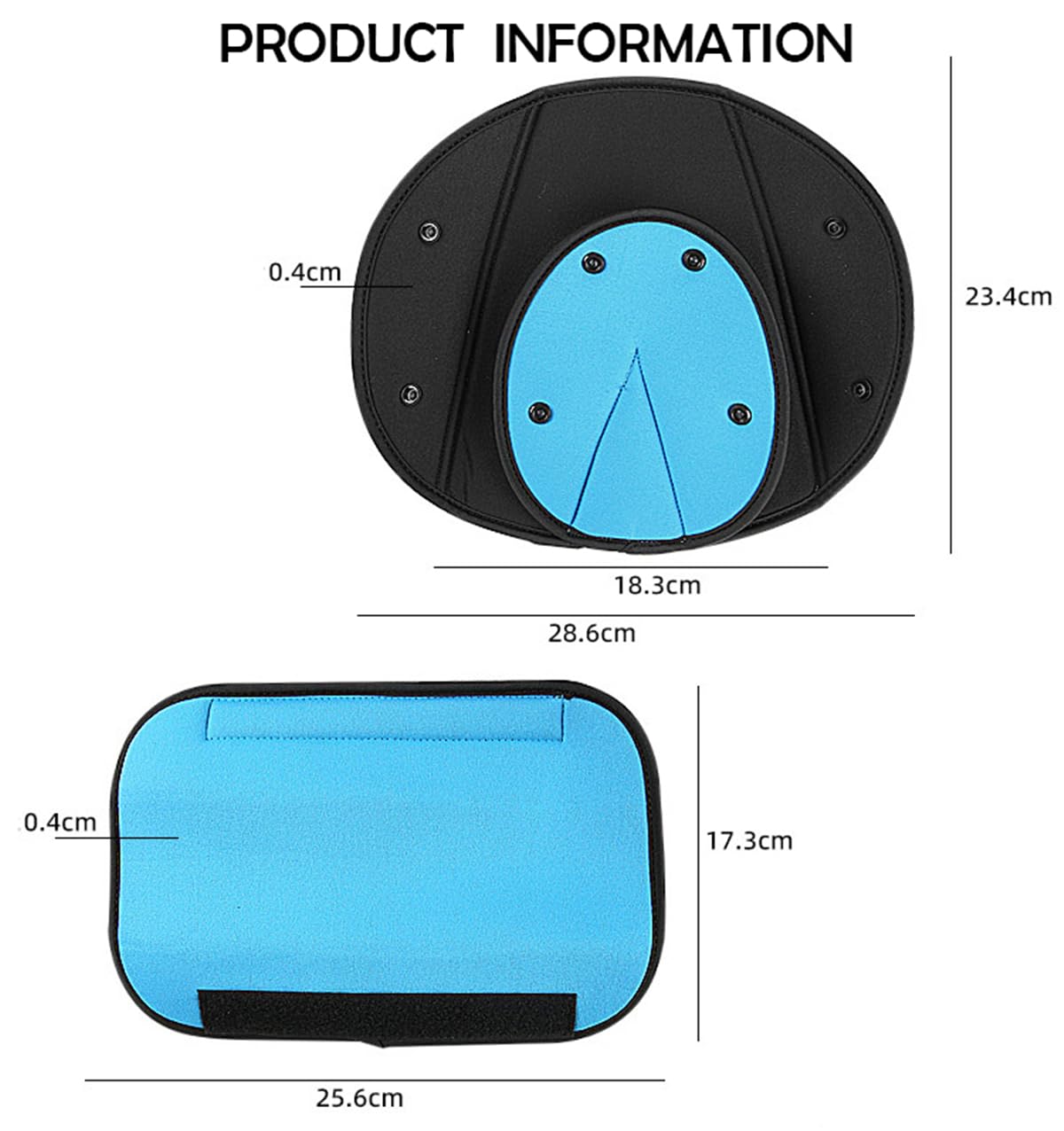 Car Seat Belt Covers Pads Set, Soft Automotive Seat Belt Pads for Kids & Adults, Shoulder Belly Protective Padding Universal Carseat Strap Cushion Cover for All Car Seats, Pushchair, Stroller (Black)