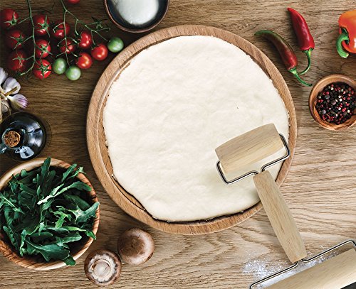 Mrs. Anderson’s Baking Double Dough Roller, Wood, 7-Inches X 4.5-Inches #TOP5