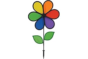 "in the breeze" 12" Rainbow Flower Wind Spinner