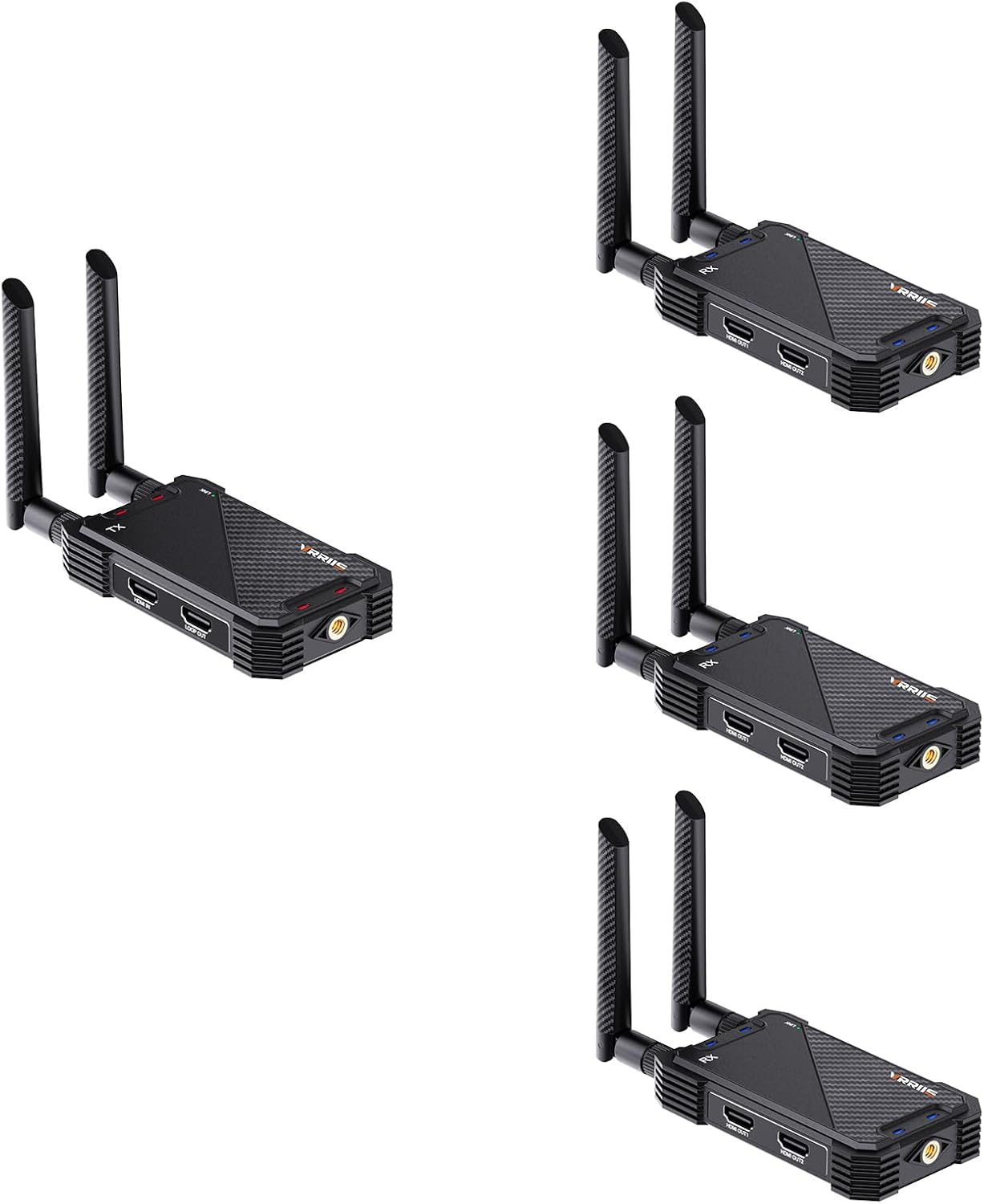Wireless HDMI Transmitter and Receiver,1 Transmitter and 3 Receivers (1TX 3RX)