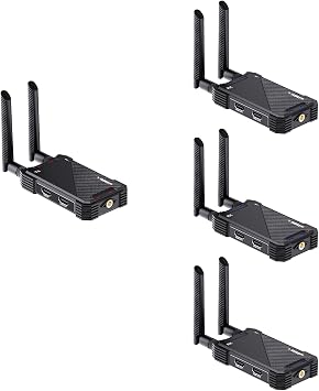 Wireless HDMI Transmitter and Receiver,1 Transmitter and 3 Receivers 1TX 3RX