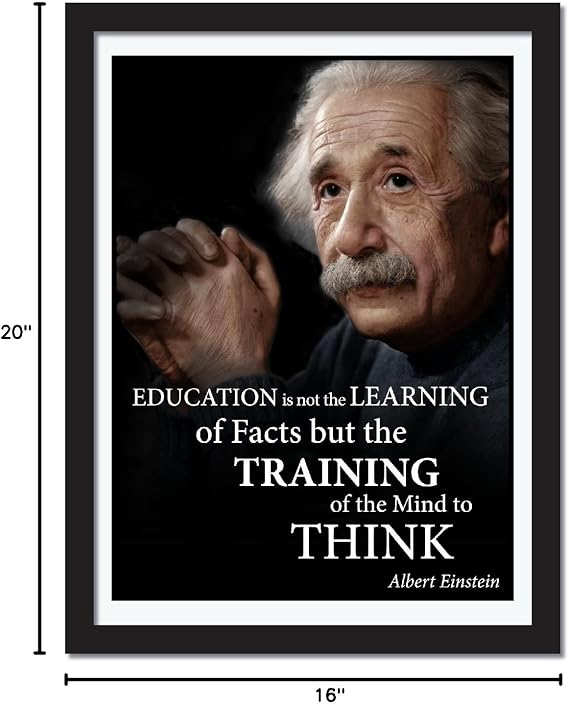 Young N Refined Albert Einstein quote poster laminated (16x20)