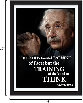 Young N Refined Albert Einstein quote poster laminated (16x20)