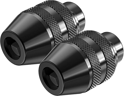 Miniatura 5 de Paquete de 2 mandriles sin llave, de 132" a 18" pulgadas de repuesto 4486 mandril de broca sin llave vástago herramienta giratoria kit adaptador de