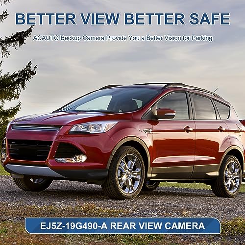 Image of Rear View Backup Reverse Camera Compatible with Ford Escape 2014 2015 2016, Safety Parking Back Up Assist Camera OE Number EJ5Z-19G490-A GJ5T-19G490-AB,590-419
