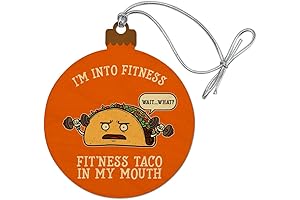 I'm Into Fitness Fit'ness Taco in My Mouth Exercise Christmas Ornament