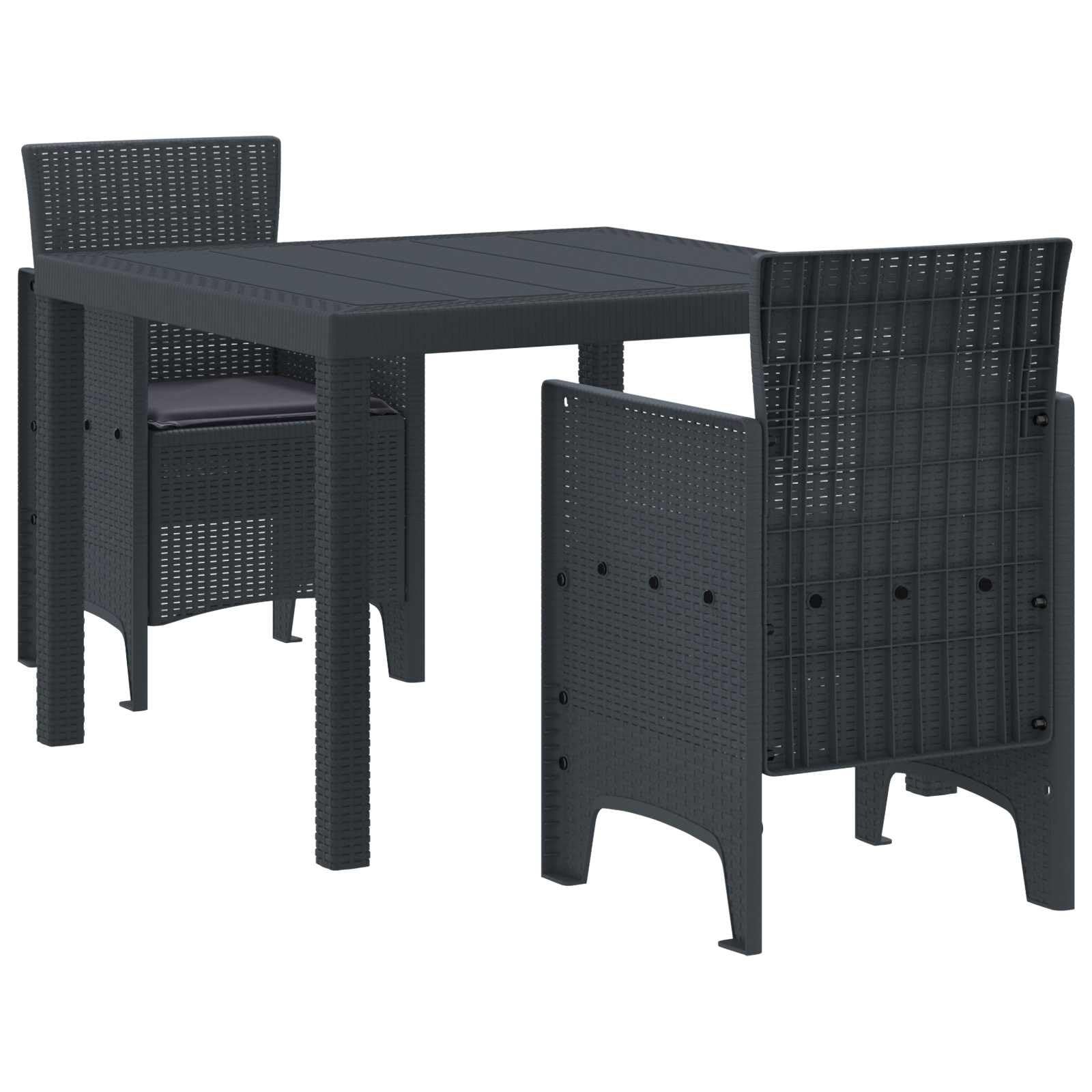 Salon de jardin résistant aux intempéries mobilier extérieur léger