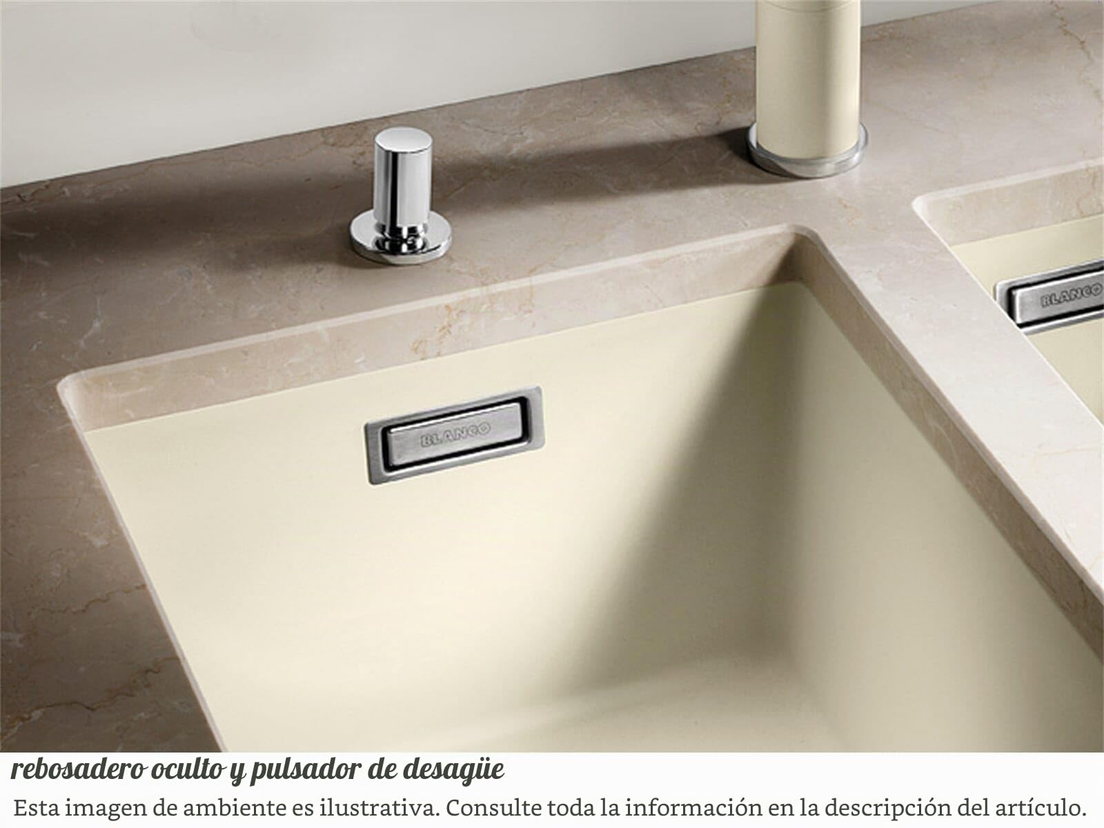 BLANCO SUBLINE 500-U 523432 Fregadero de cocina, antracita, 500 mm