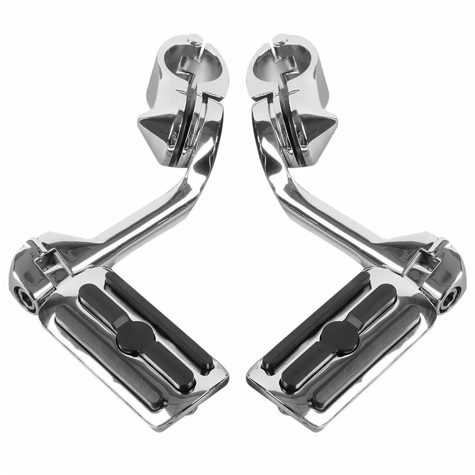 Repose-pieds coudés réglables 32 mm moto custom et cruiser