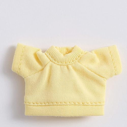 XiDonDon Ropa de muñeca Camiseta de manga corta para ob11 Molly Gsc, 112bjd Accesorios de muñeca (amarillo)