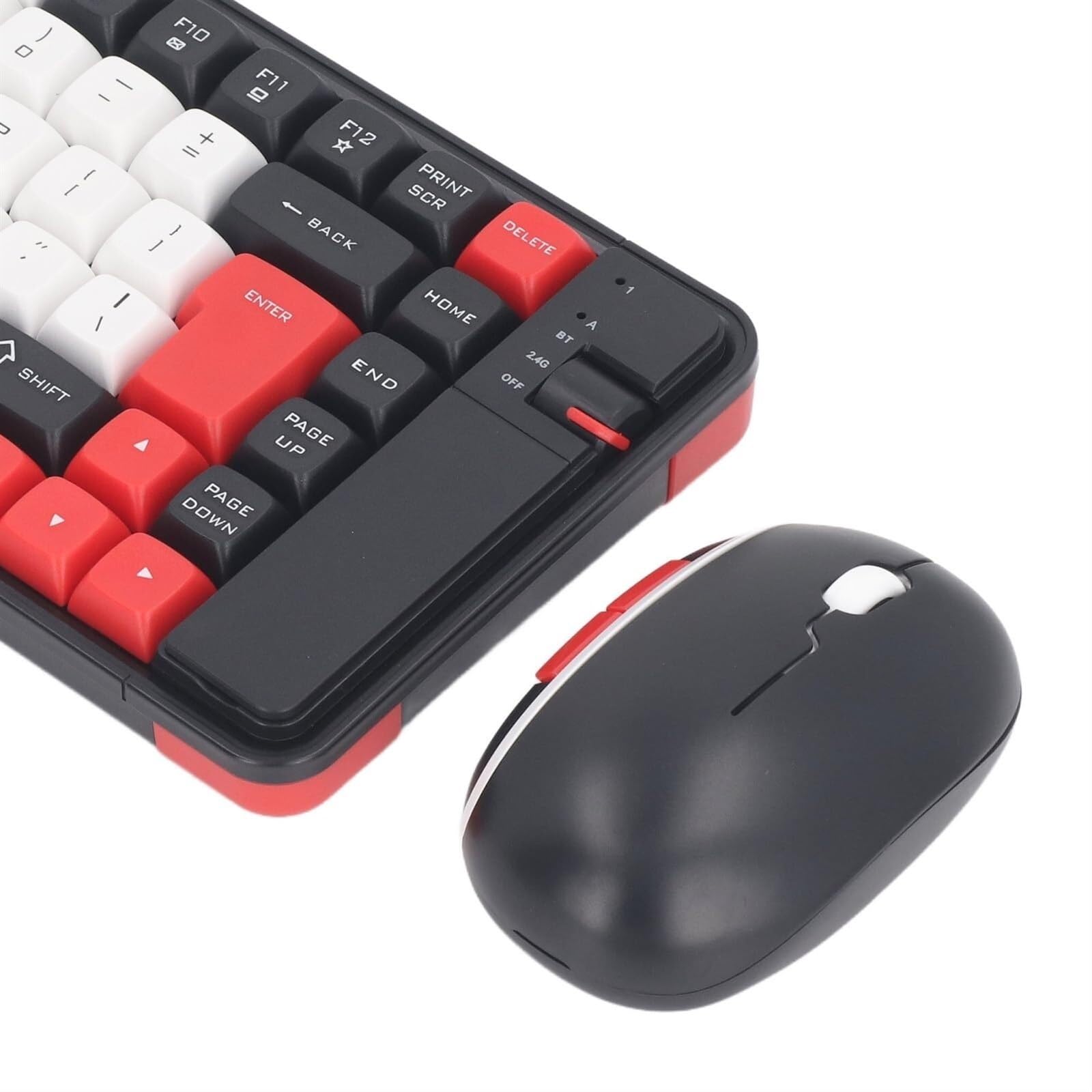 Klawiatura Mysz Zestaw Klawiatury I Myszy Do Gier 84 Klawisze Z Odbiornikiem USB Laptopa Zestaw(Rot)