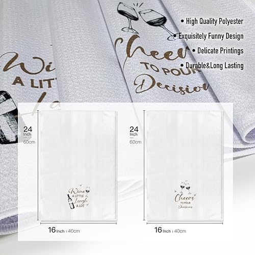 Miniatura 4 de Divertidas toallas de cocina, toallas temáticas de cocina, 14 x 26 pulgadas, toallas de mano, paños de té, regalo para amante, anfitriona,