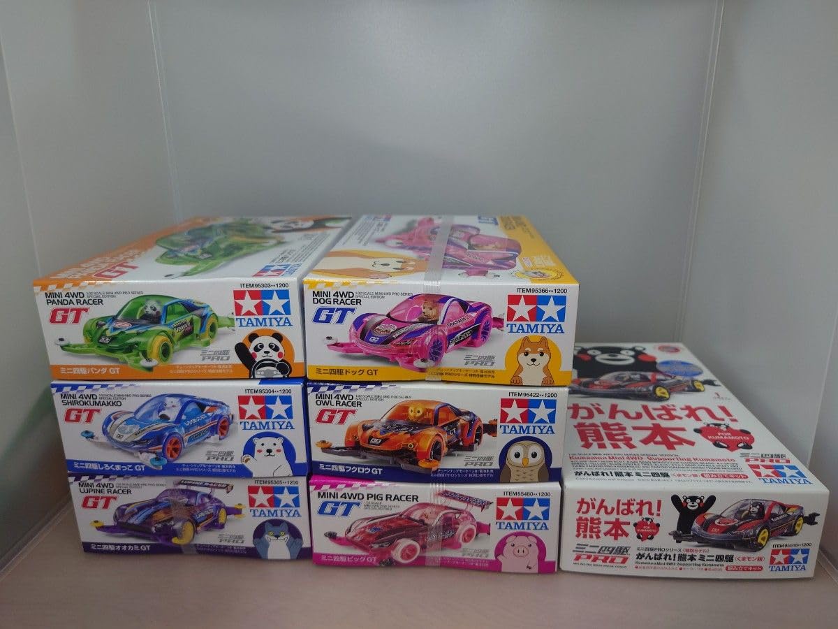 Amazon | ミニ四駆 アニマルGT6種＋くまモンパステルブルーシャーシ 通販