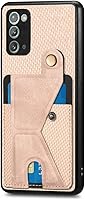 Vista 3 de Asuwish Funda de teléfono para Samsung Galaxy Note 20 5G con protector de pantalla de vidrio templado y soporte delgado para tarjetero, soporte
