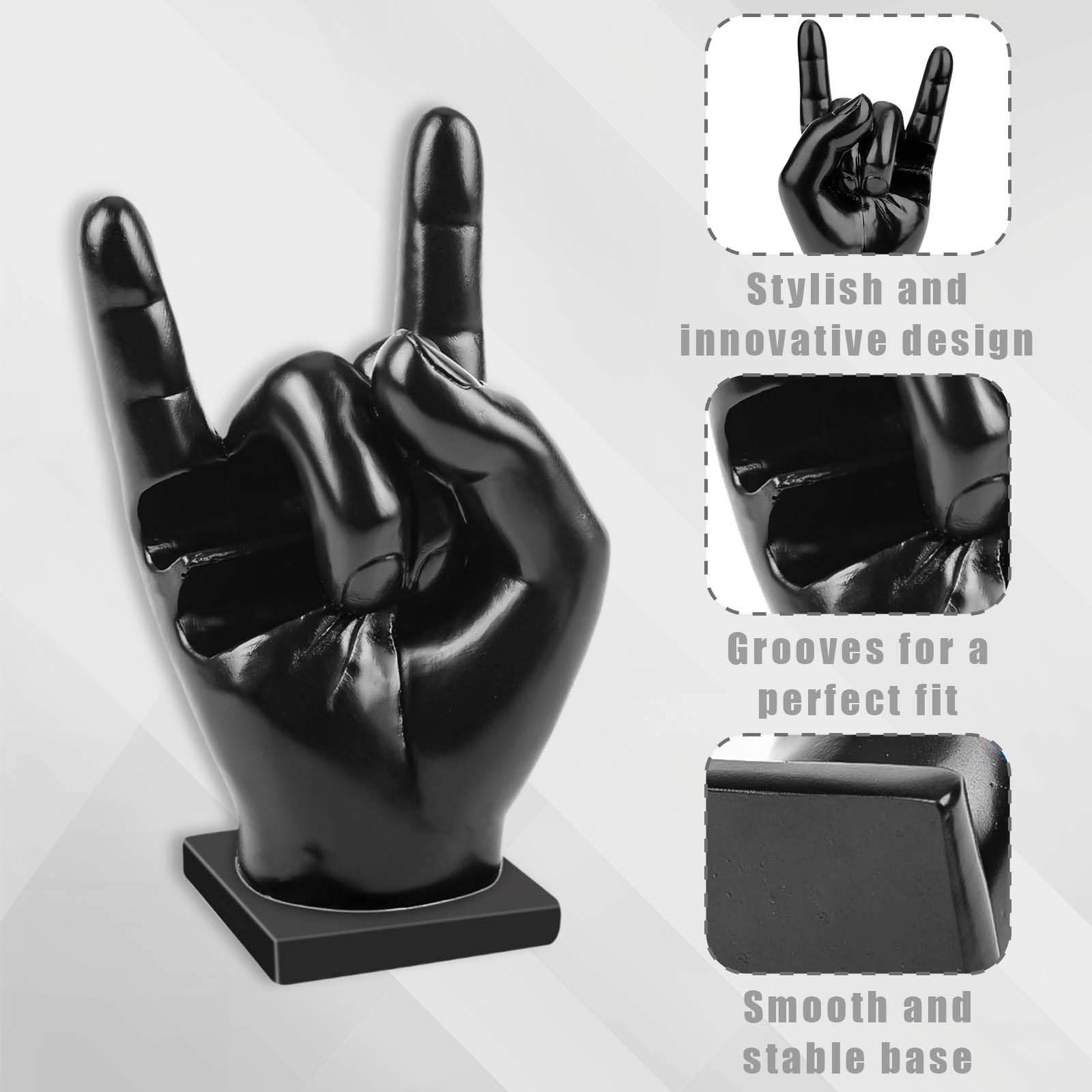 Creative Rock Hand, Drum Stick Holder, Resin Drumstick Holder, Hand Drumstick Display Stand, Rock Hand Drumstick Holder - Image 3