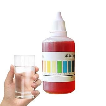 Ph Test Liquid Drops, Aquarium Ph-Detection Reagent 50ml Water Quality Test Kit | Home Drinking Water Quality Detection Agent and Swimming Pool Test Reagent