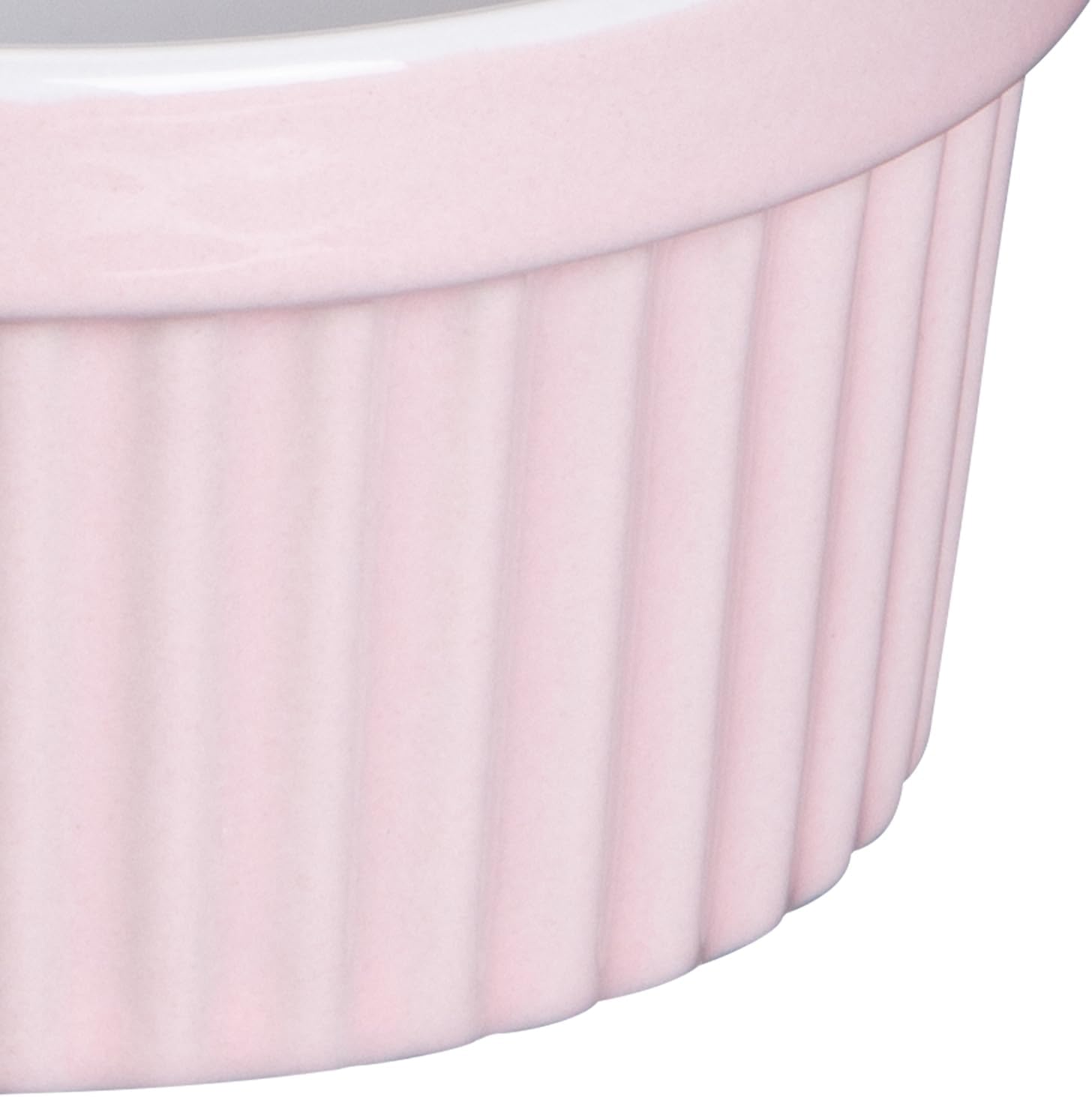 Ramekins 8 OZ Oven Safe, Creme Brulee Ramekins, Pudding Custard Cups Souffle Ramiken, Dipping Sauce Dishes, Ceramic Ramekin Bowls Set of 8, Pink