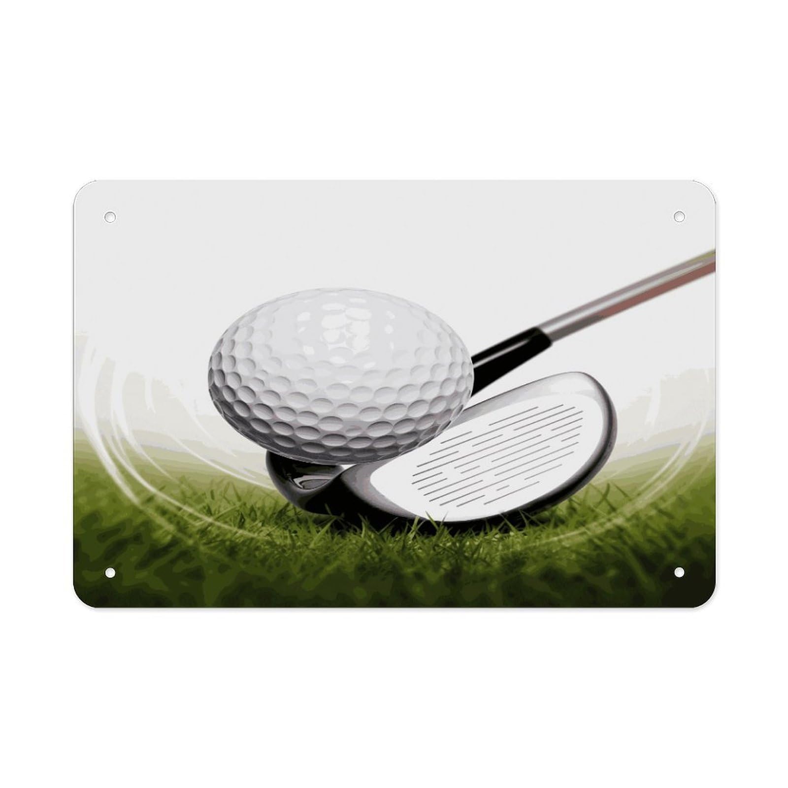 Fekiloot Style Golf Club Metal Signs Wall Art Tin Sign