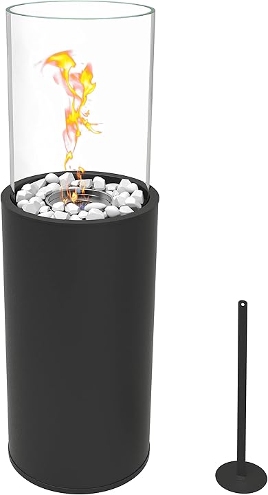 Camino a bioetanolo indoor e outdoor 80 5 x 26 5 cm antracite monster24