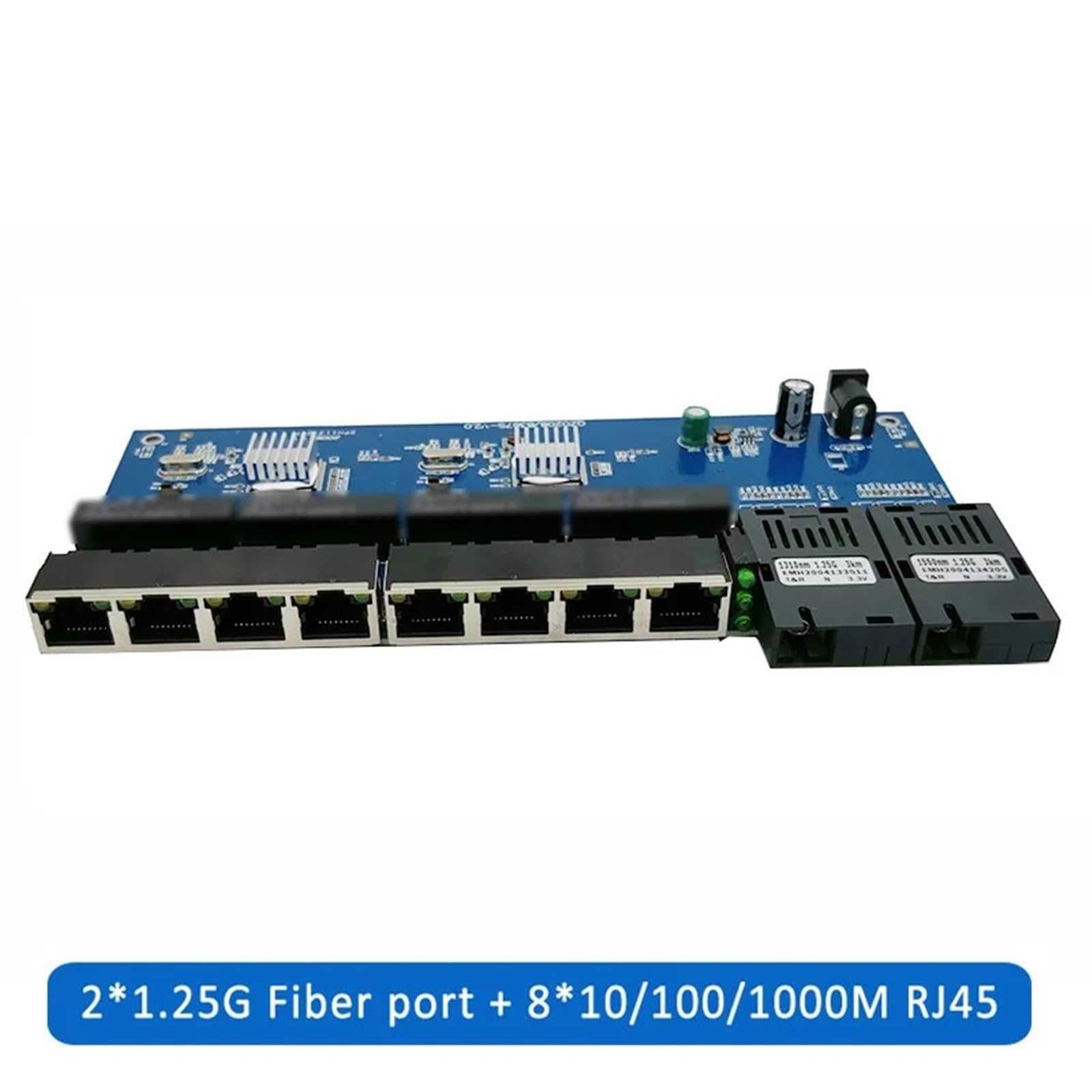 Commutateur Gigabit Ethernet Convertisseur de média Fibre Optique Port Fibre 10/100/1000M(Without Power Supply)