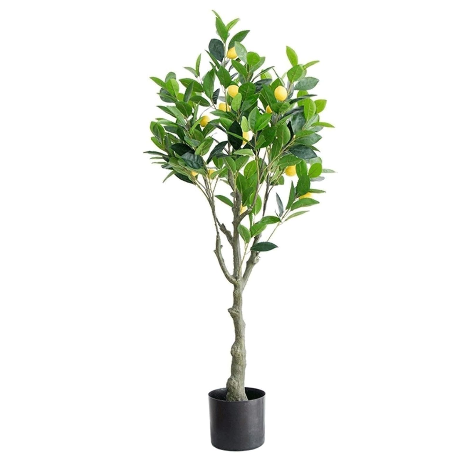 AYCDL Artificial Trees Fake Tree Artificial Lemon Tree With Solid Wood Trunk Simulation Tree For Outdoor Indoor Faux Tree Decor Artificial Plant fine Decor