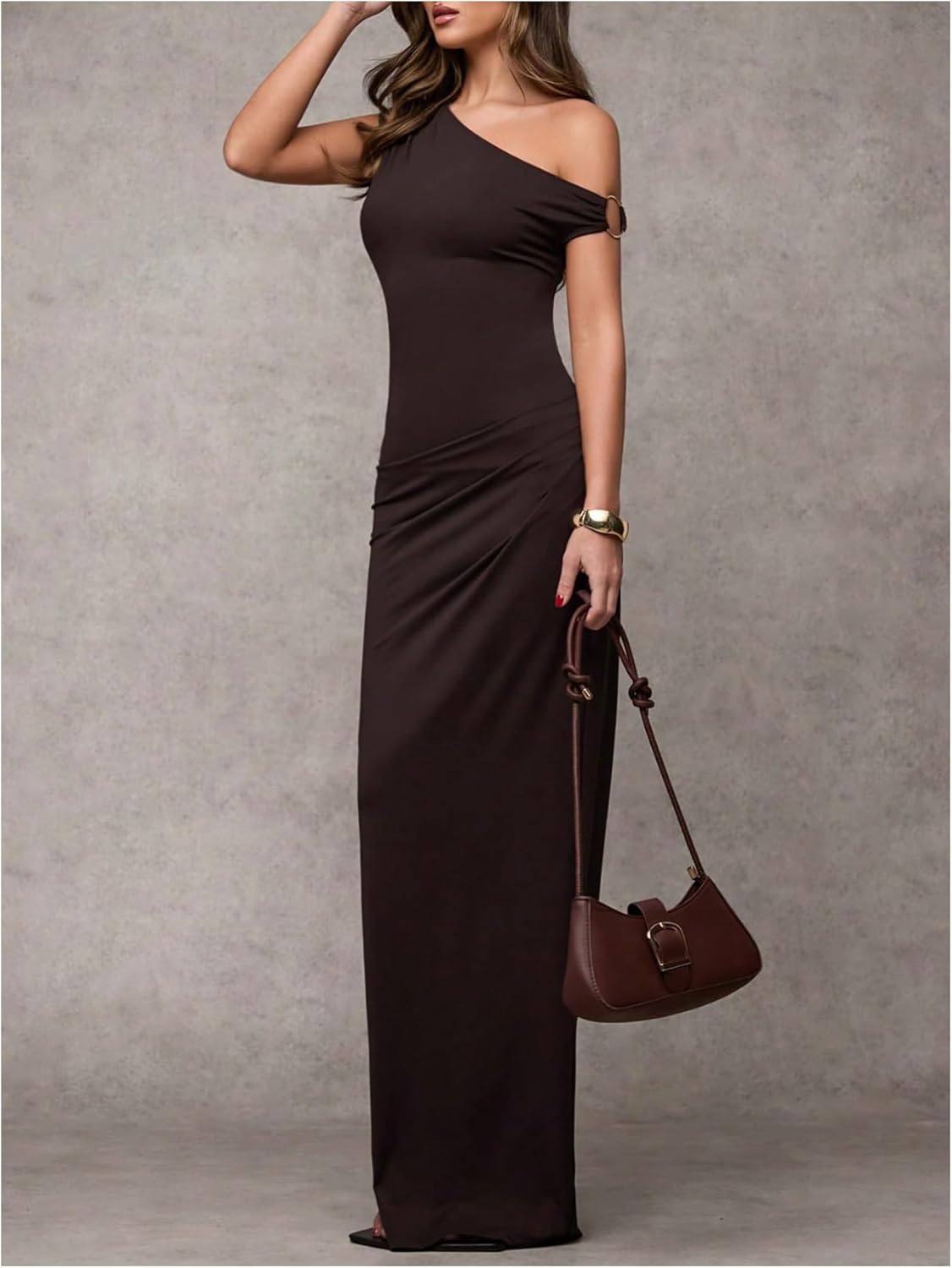 Milumia Women's Off The Shoulder Bodycon Maxi Dresses Sleeveless Cocktail Party Evening Dress - Image 2