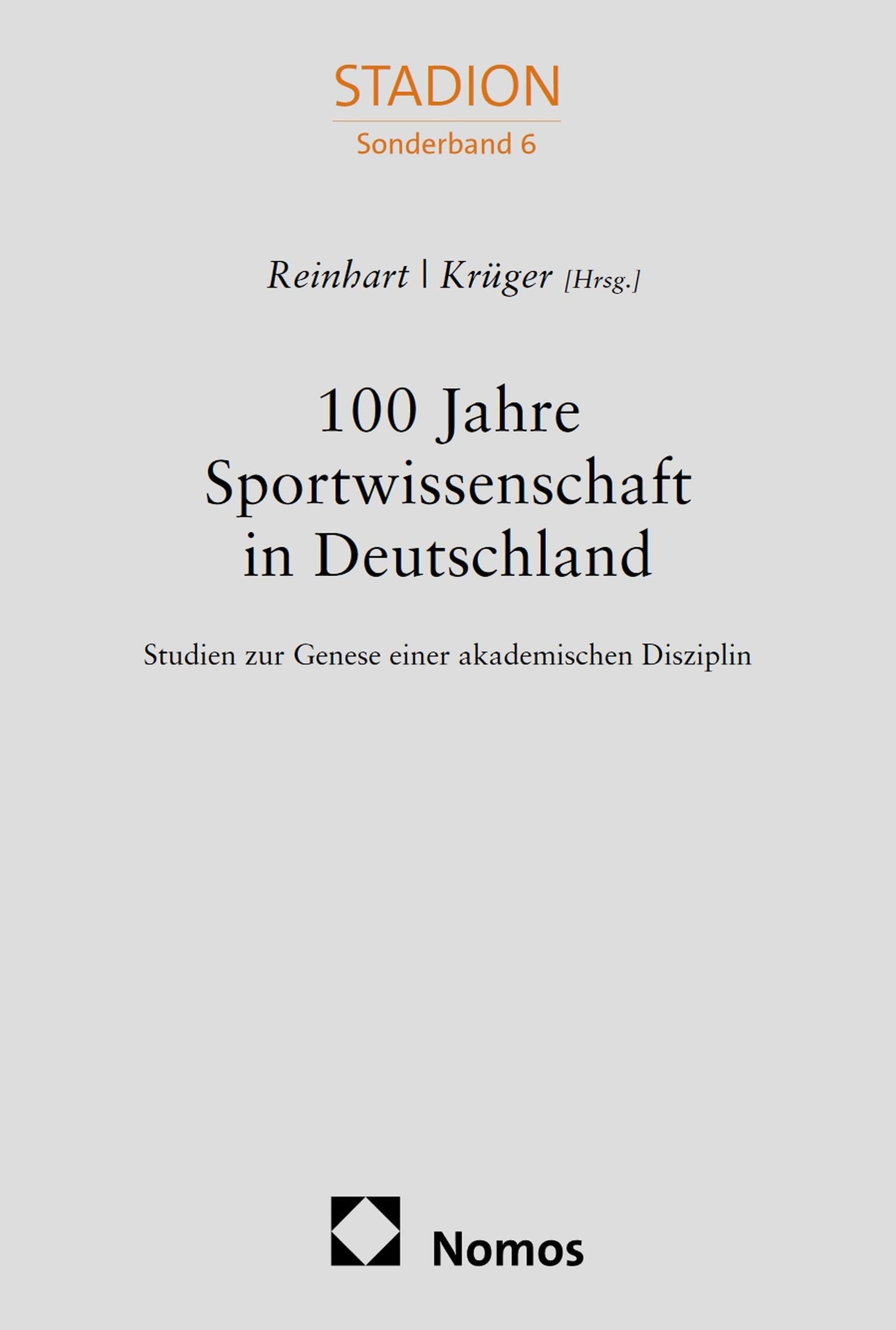 Livre académique 100 Jahre Sportwissenschaft in Deutschland pour chercheurs