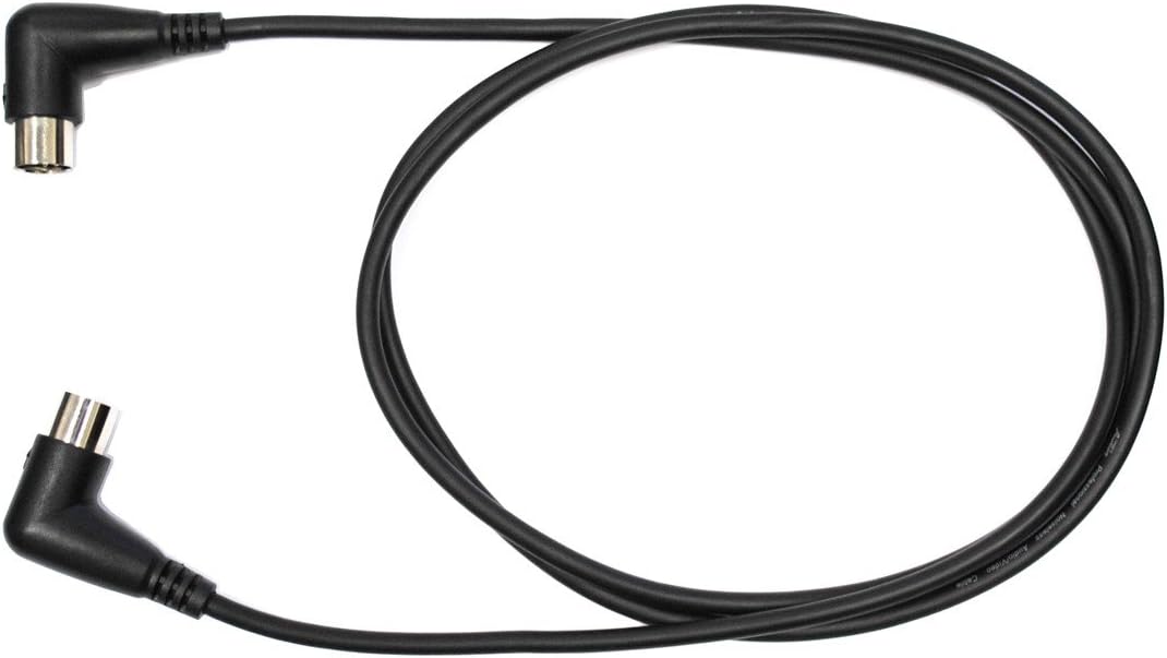 Audio2000's 5ft. Right Angle 5pin Din Midi Cable with Double Shielded - Adc2051