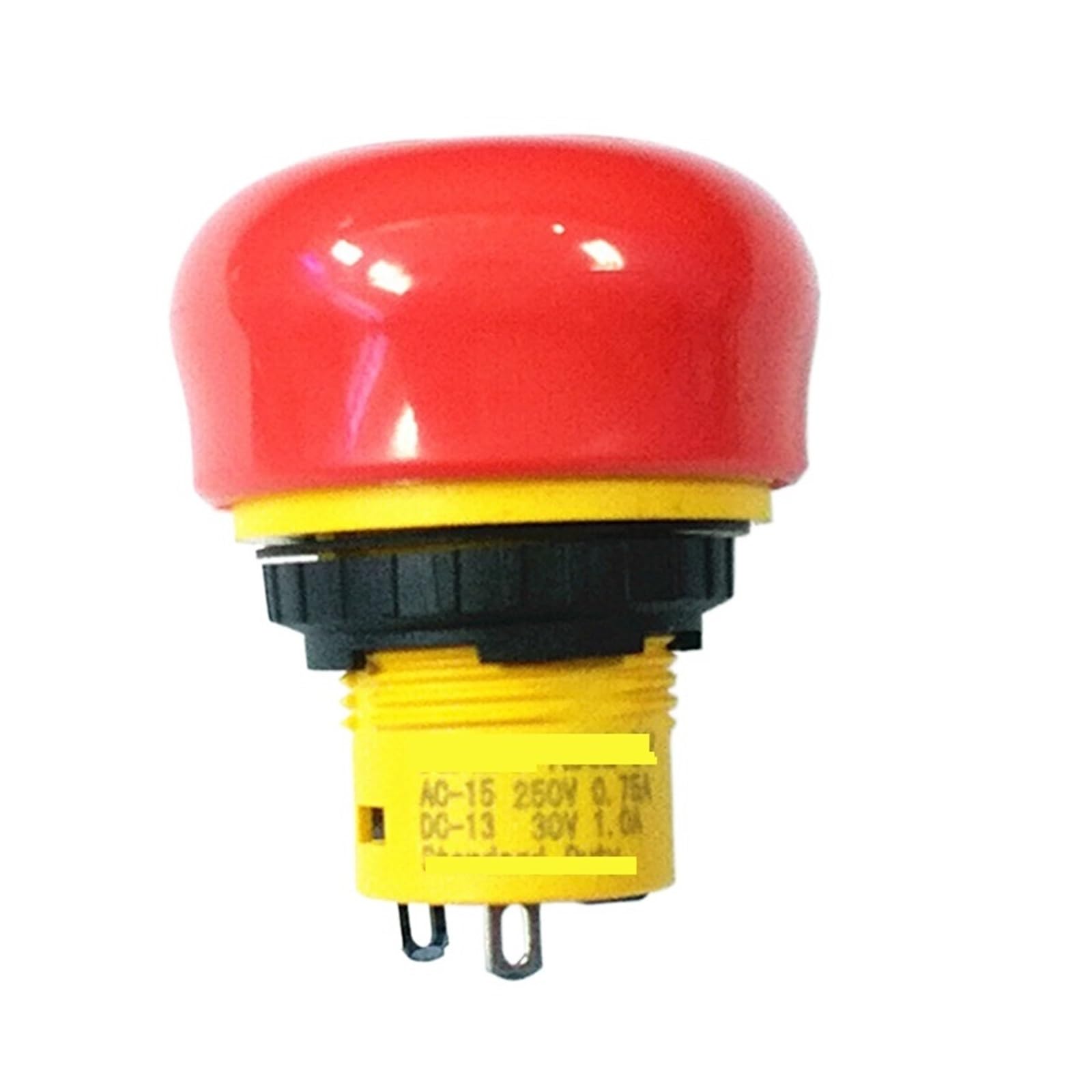 Bouton d'arrêt d'urgence rouge 16 mm Série AB6E-BV (AB6E-3BV02PRM)