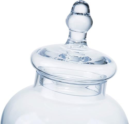 Miniatura 2 de Diamond Star Tarros de boticario de vidrio con tapas para bufé de dulces, tarros de boticario para baño, barra de dulces, cocina, (altura 12