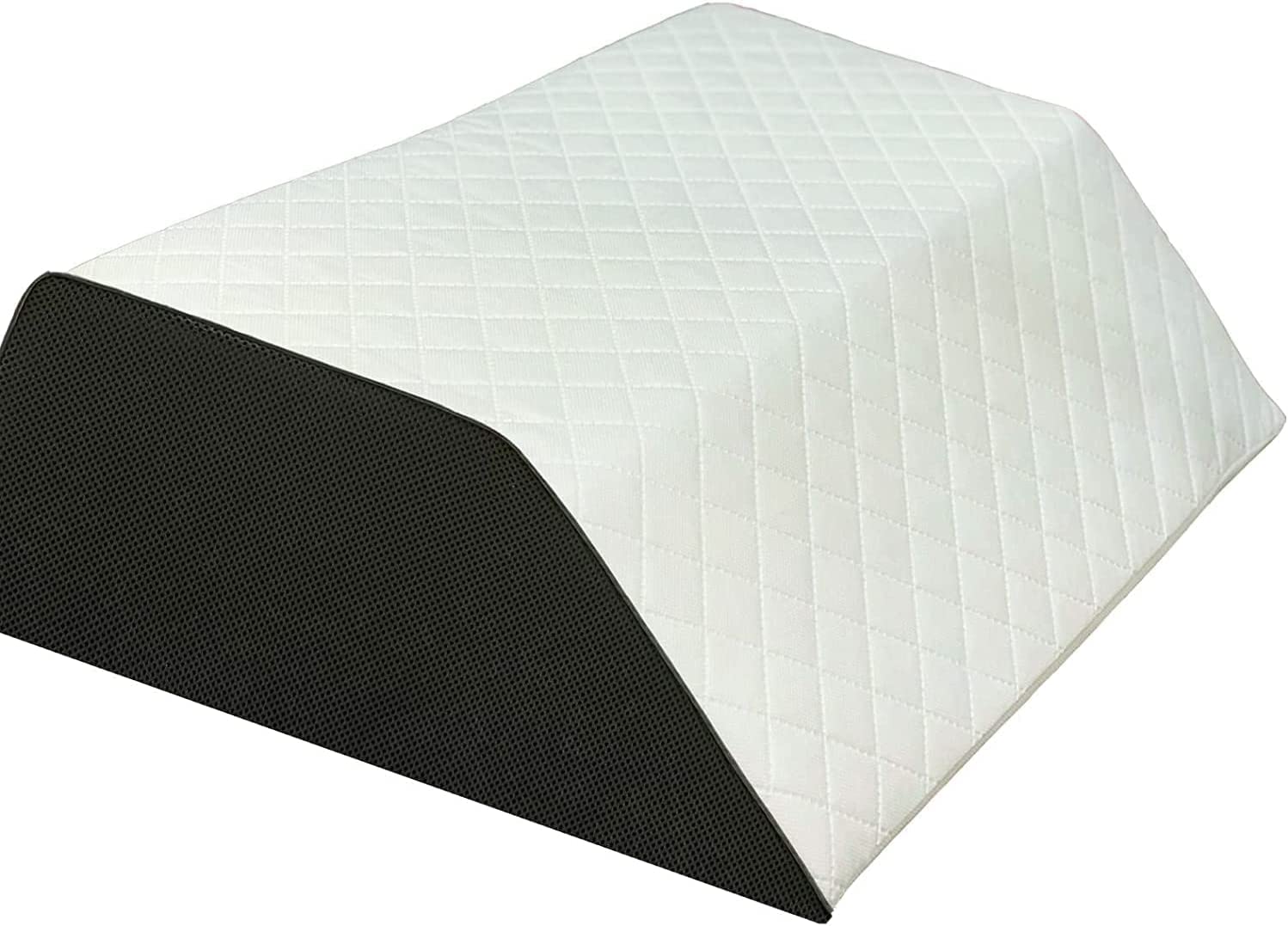 Bluemoon Bedding Leg positioner Elevation Wedge Pillow Upholstery Foam Hypoallergenic Reduce Stress on Spine, Hip & Knee Washable Quilted Cover Support for Side and Back Sleepers