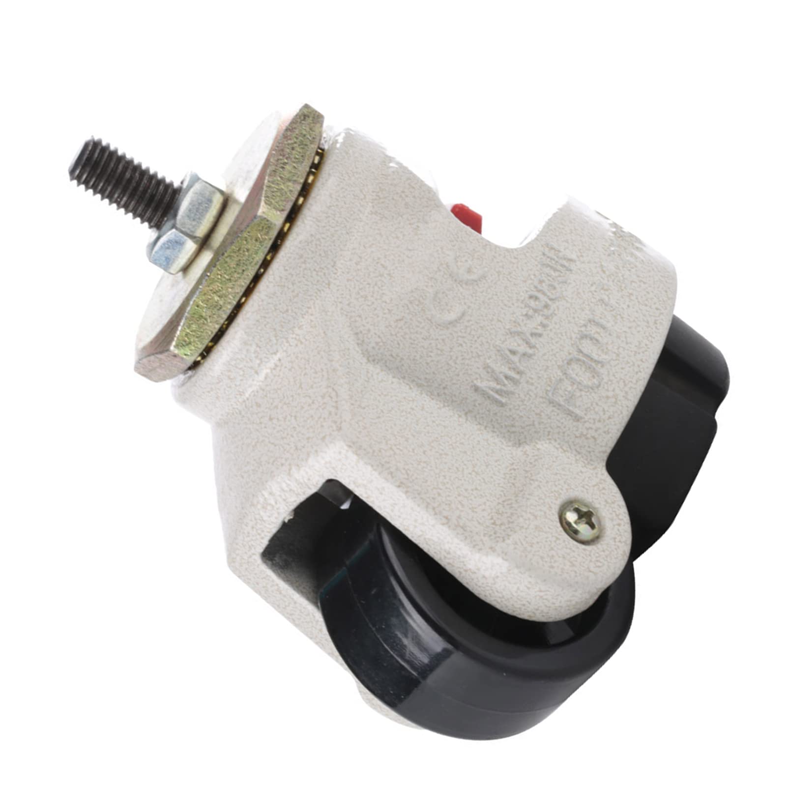 4 Pezzi GD-40S Rotelle Industriali con Stelo Filettato per Regolazione del Livello per Carichi Pesanti Nylon MC Metallo