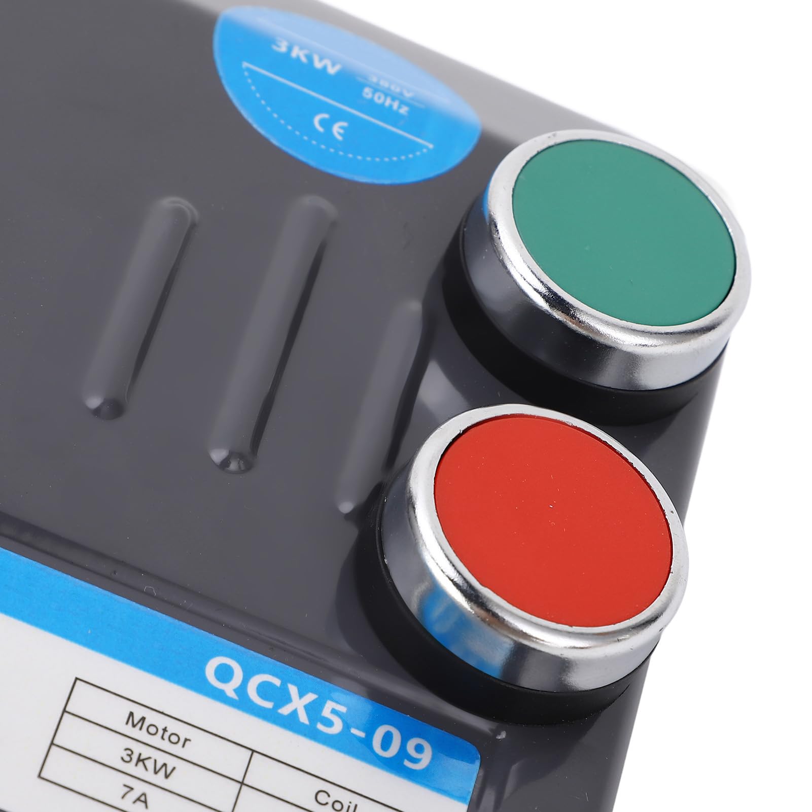 Interruptor Magnético del Motor Eléctrico, Arrancador de Motor Eléctrico Trifásico 380V 5.4-7.2A para Compresor de Aire