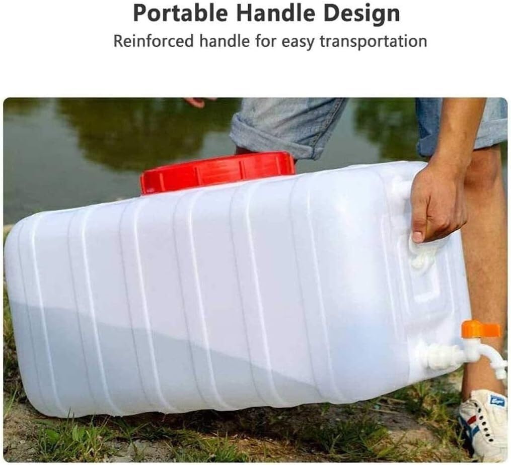 Pojemnik Przechowywania Wody Beczki Deszczówkę Zaworem 25L/50L/100L/150L/200L, Plastikowe Wiadro Przechowywania Wody Dopuszczone Kontaktu Żywnością Do Nawadniania Zewnątrz Sytuacjach Awaryjnych