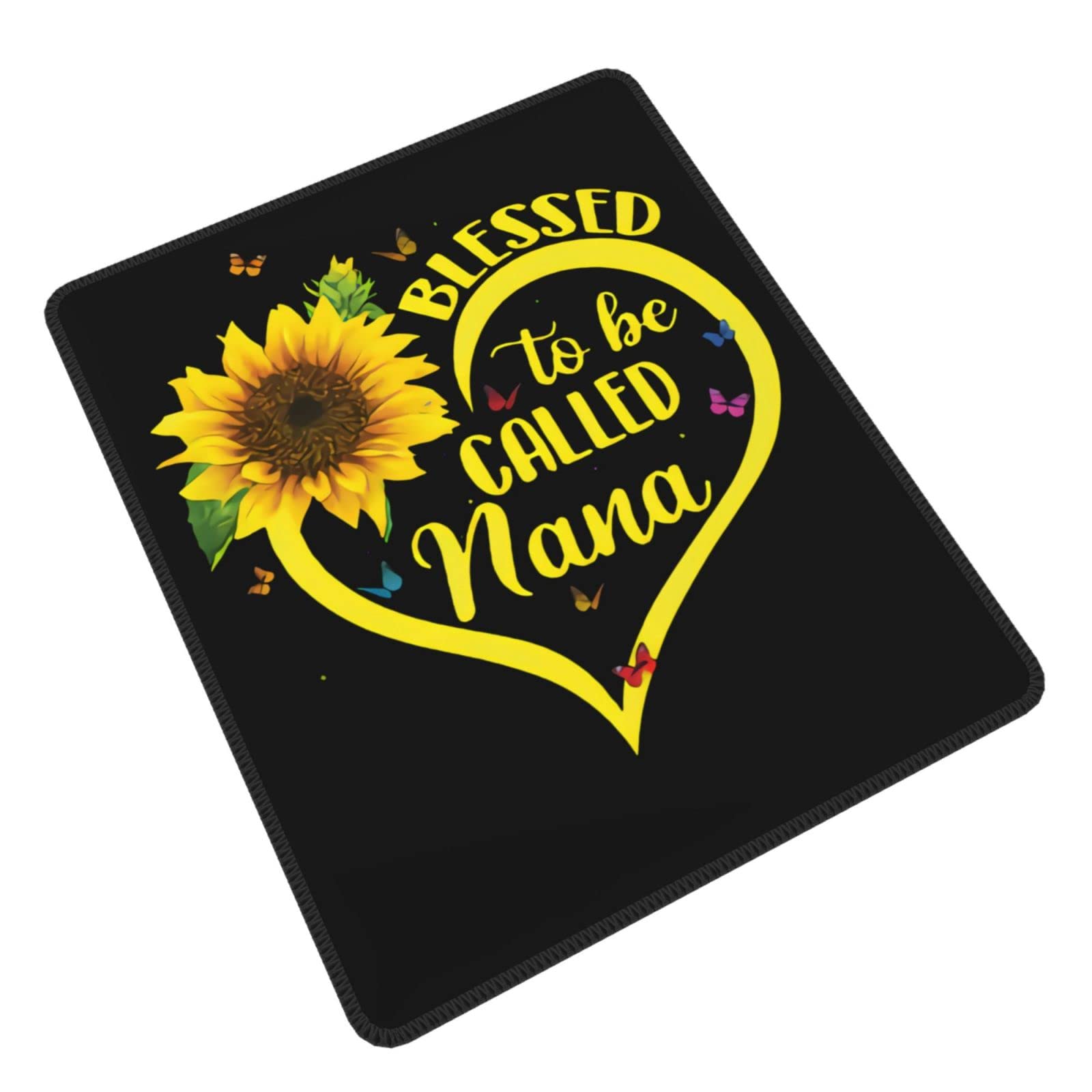 Tappetino Mouse Rotondo Girasole – Frasi Ispirazionali E Base Antiscivolo Per Ufficio O Casa - 4