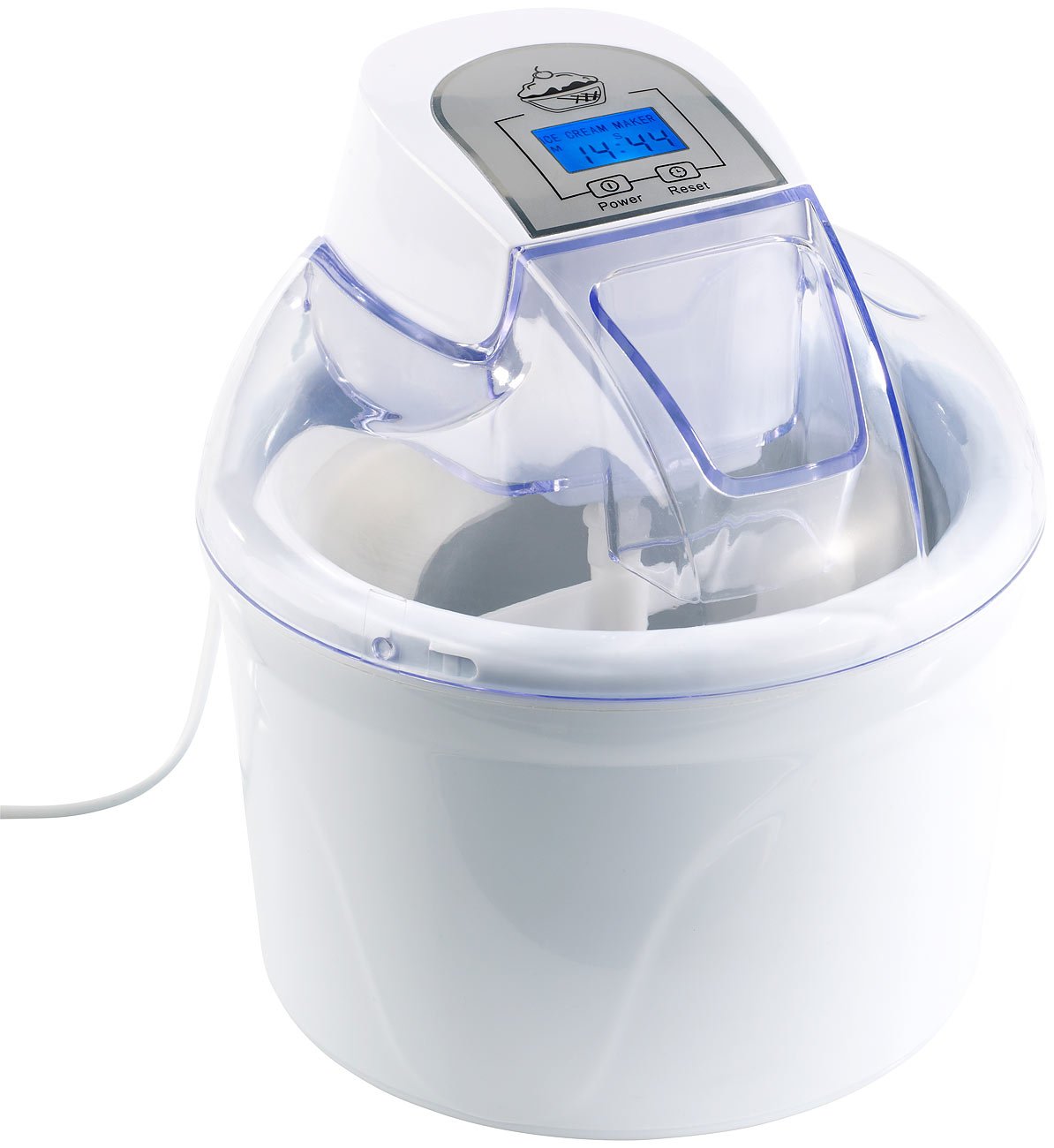 Rosenstein & Söhne Macchine del gelato - macchina per gelato: Gelatiera, per 1,5 litri di gelato, Display LCD, 7 Watt (gelatiera, fabbricatore di ghiaccio, fresco)