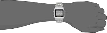 Casio Men's A500WA-1ACF Classic Digital Display Quartz Silver Watch