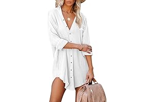 Breezy Tunic Cover-Up Dress for Beachside Chic and Style
