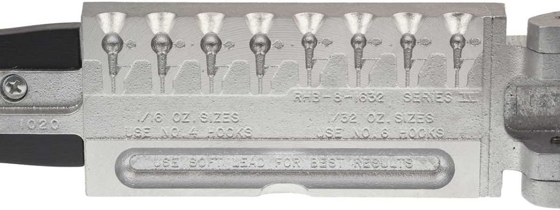 Do It Round Head Jig 1/32, 1/16 oz. Oz Do It Mold (1020) RHB-8-1632 Cavities 8 Total 4 of Each